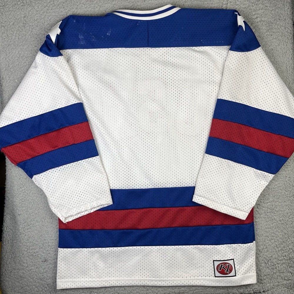 Vintage K1 Sports Team USA Stitched Olympic Hockey Jersey Mens M White - Picture 4 of 7